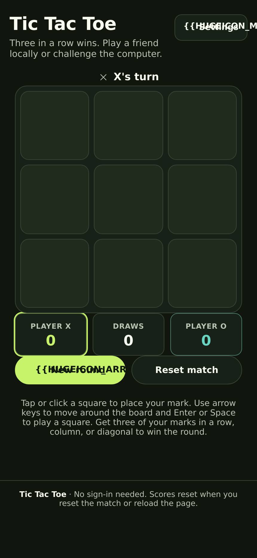 Tic Tac Toe